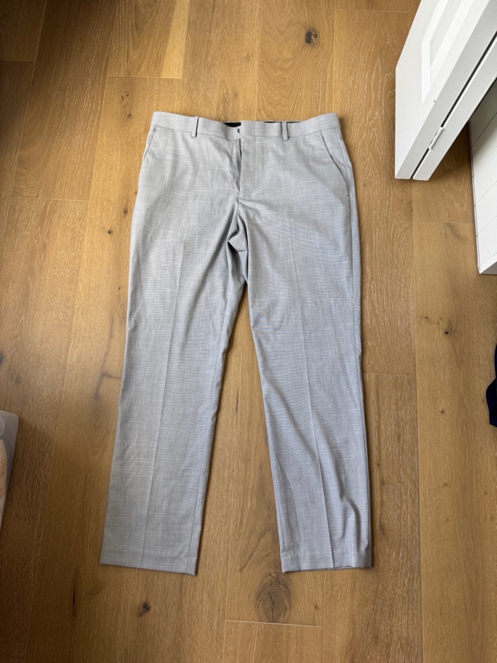 Men's Light Gray Dress Pants - Classic Tailored Fit